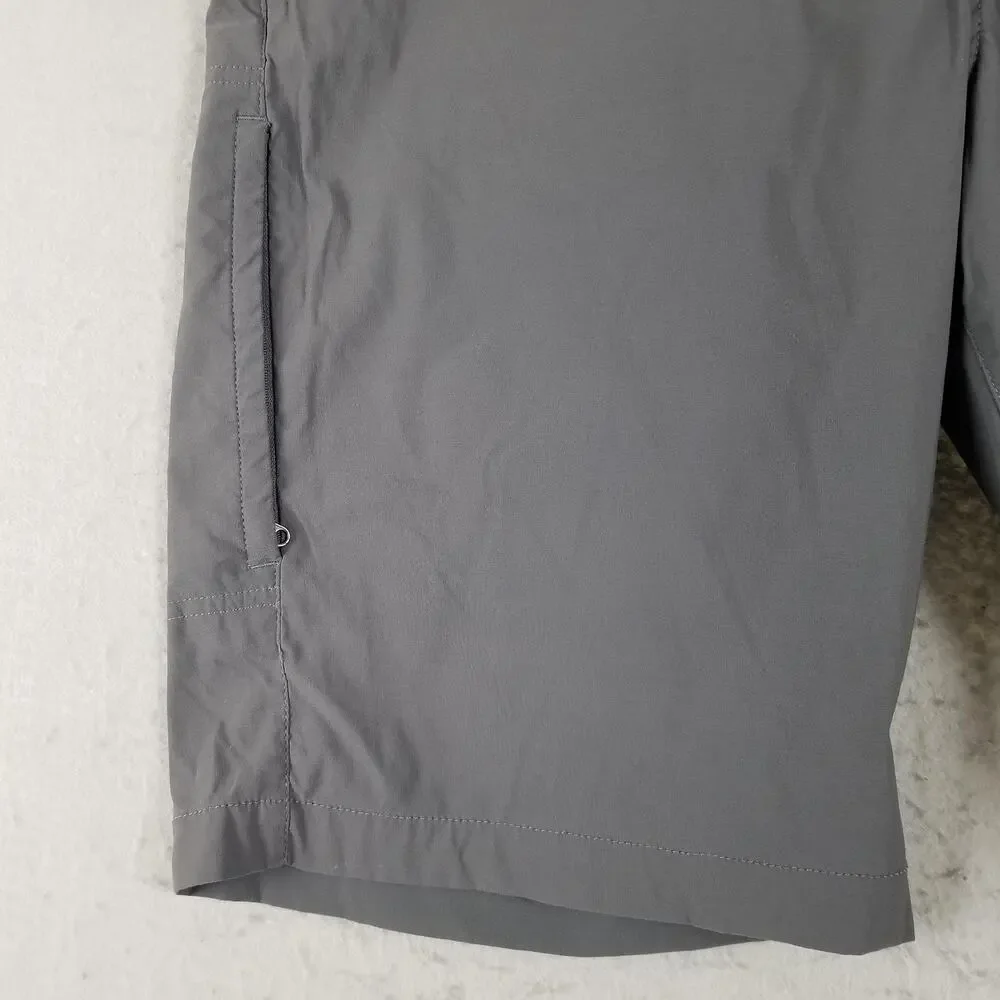 Eddie Bauer Shorts Mens 40 Gray Nylon Spandex Lightweight Outdoor Hiking Pocket‎